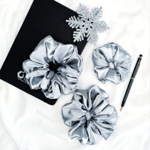 Srebrna gumka do włosów