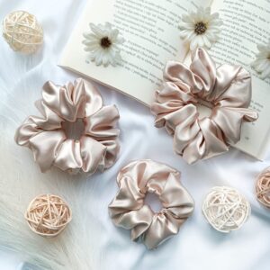 Elegancka gumka do włosów z satyny