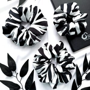 Gumka do włosów we wzór zebry