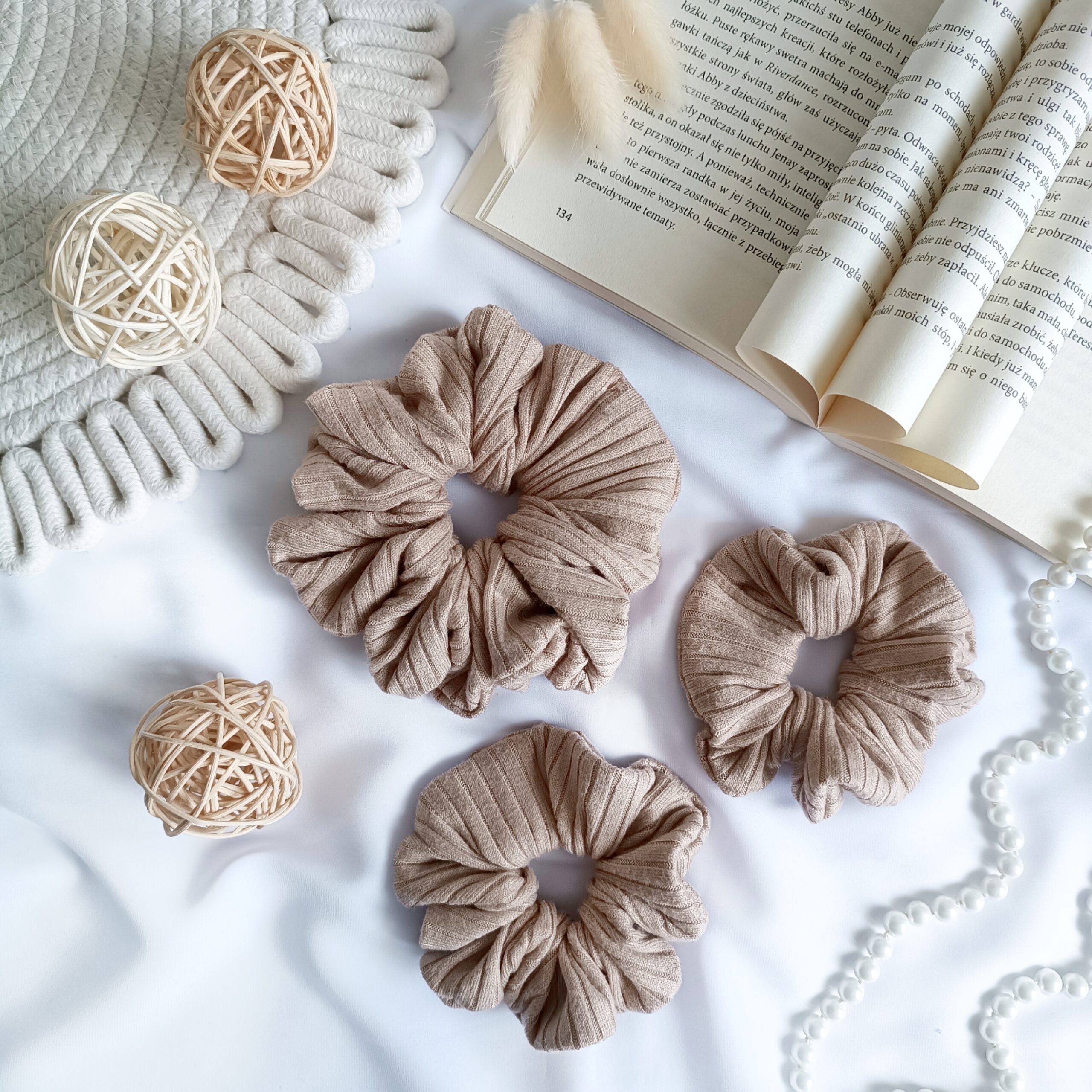 Prążkowana gumka do włosów