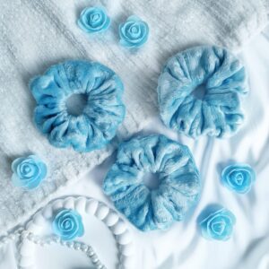 Pluszowa scrunchie do włosów