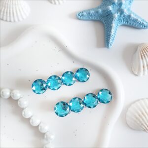 Zestaw spinek do włosów - błękitne kółka