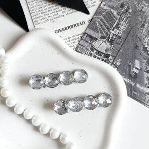 Zestaw spinek do włosów - srebrne kółka