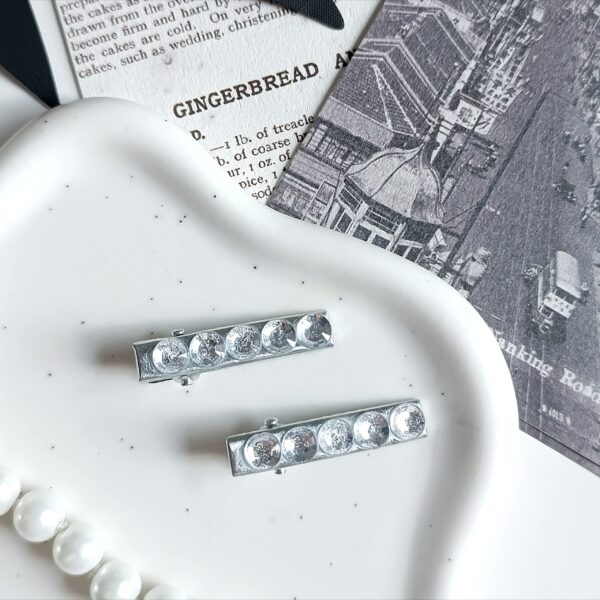 Zestaw spinek do włosów - srebrne kółka