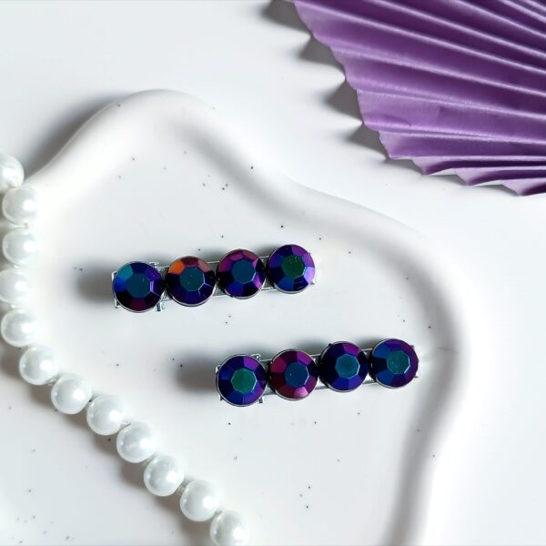 Zestaw spinek do włosów - holo kółka