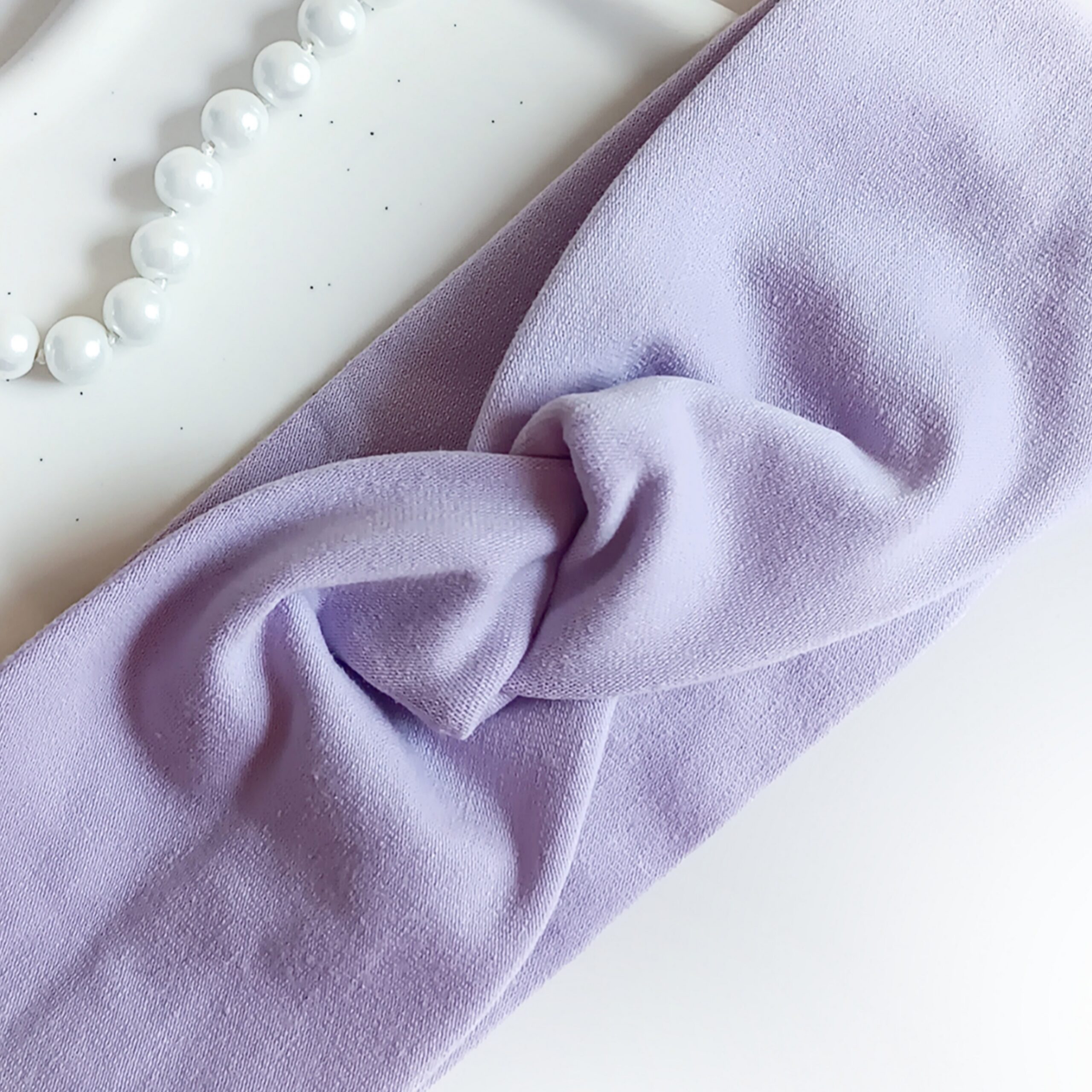 Opaska do włosów - dziecięca - jasnofioletowa - obrazek 5