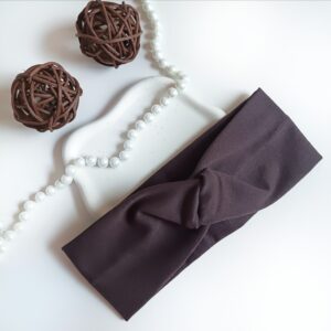 Opaska do włosów - dziecięca - brązowa