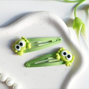 Spinki do włosów dla dzieci - zielone kraby