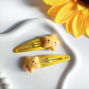 Spinki do włosów dla dzieci - żółte gwiazdki