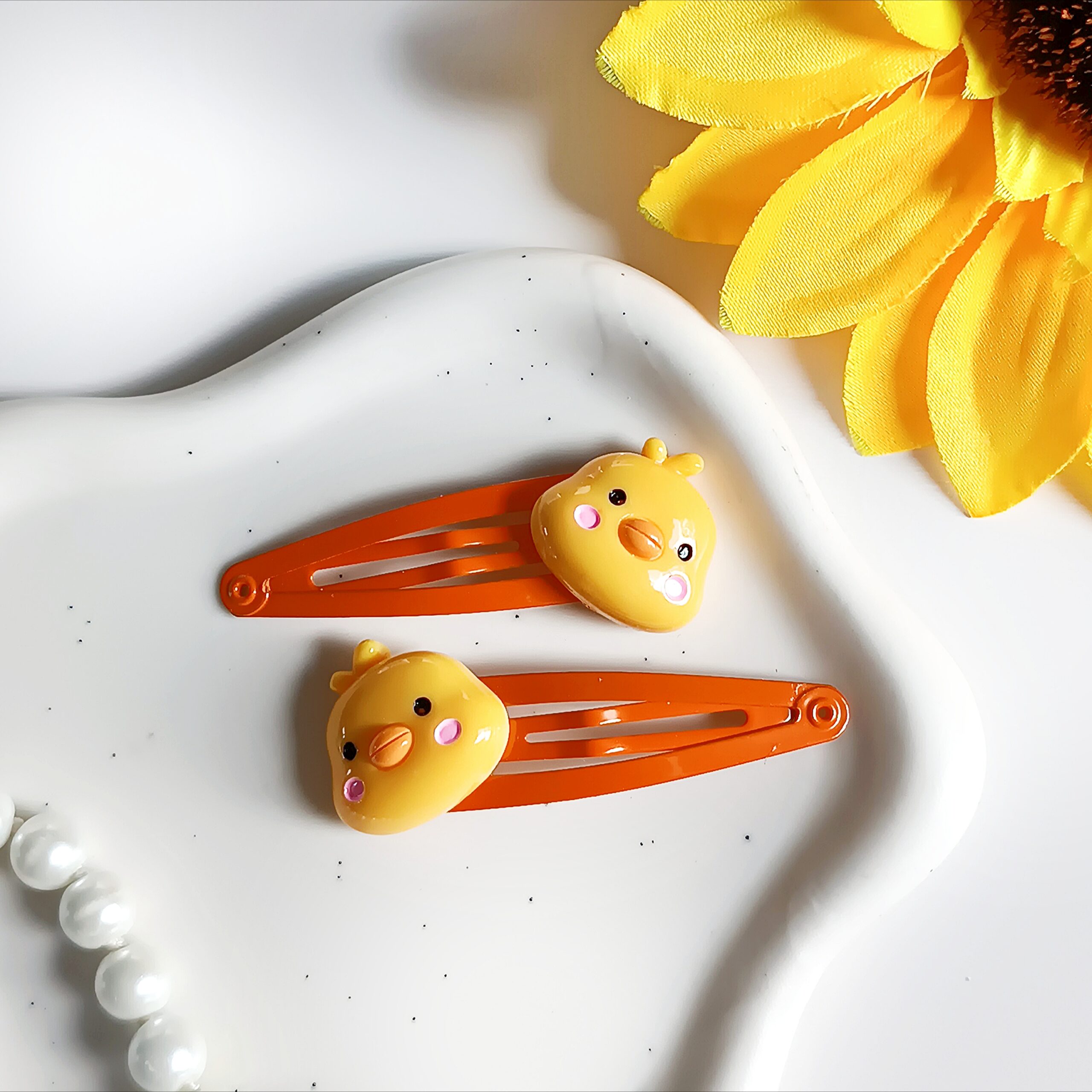 Spinki do włosów dla dzieci - kurczaczki