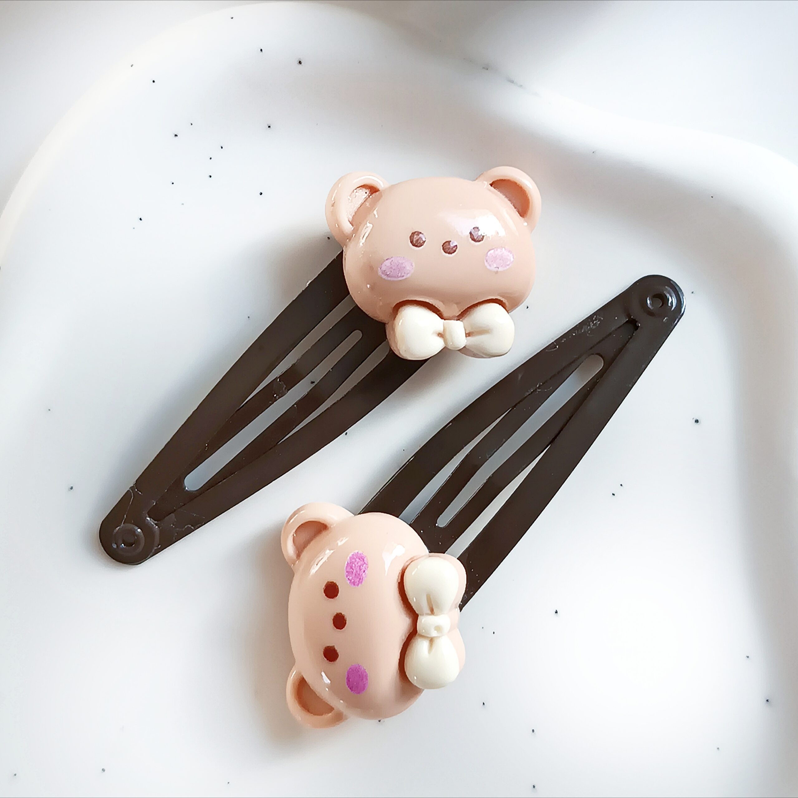 Spinki do włosów dla dzieci - niedźwiadki - obrazek 2