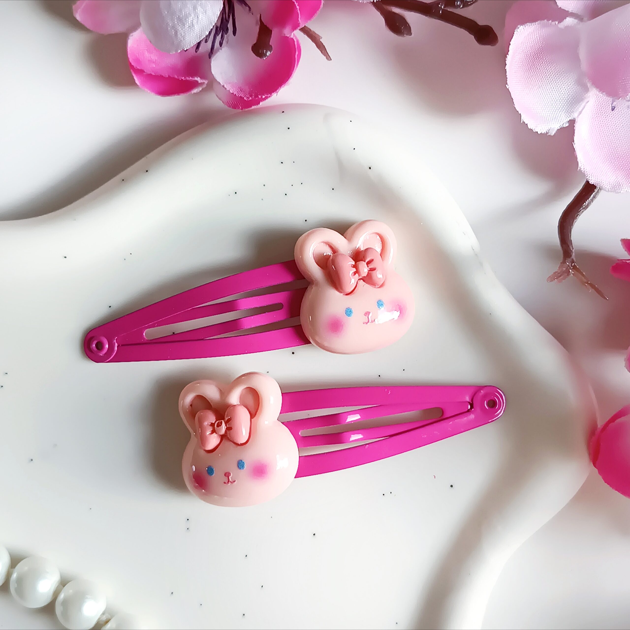 Spinki do włosów dla dzieci - króliczki