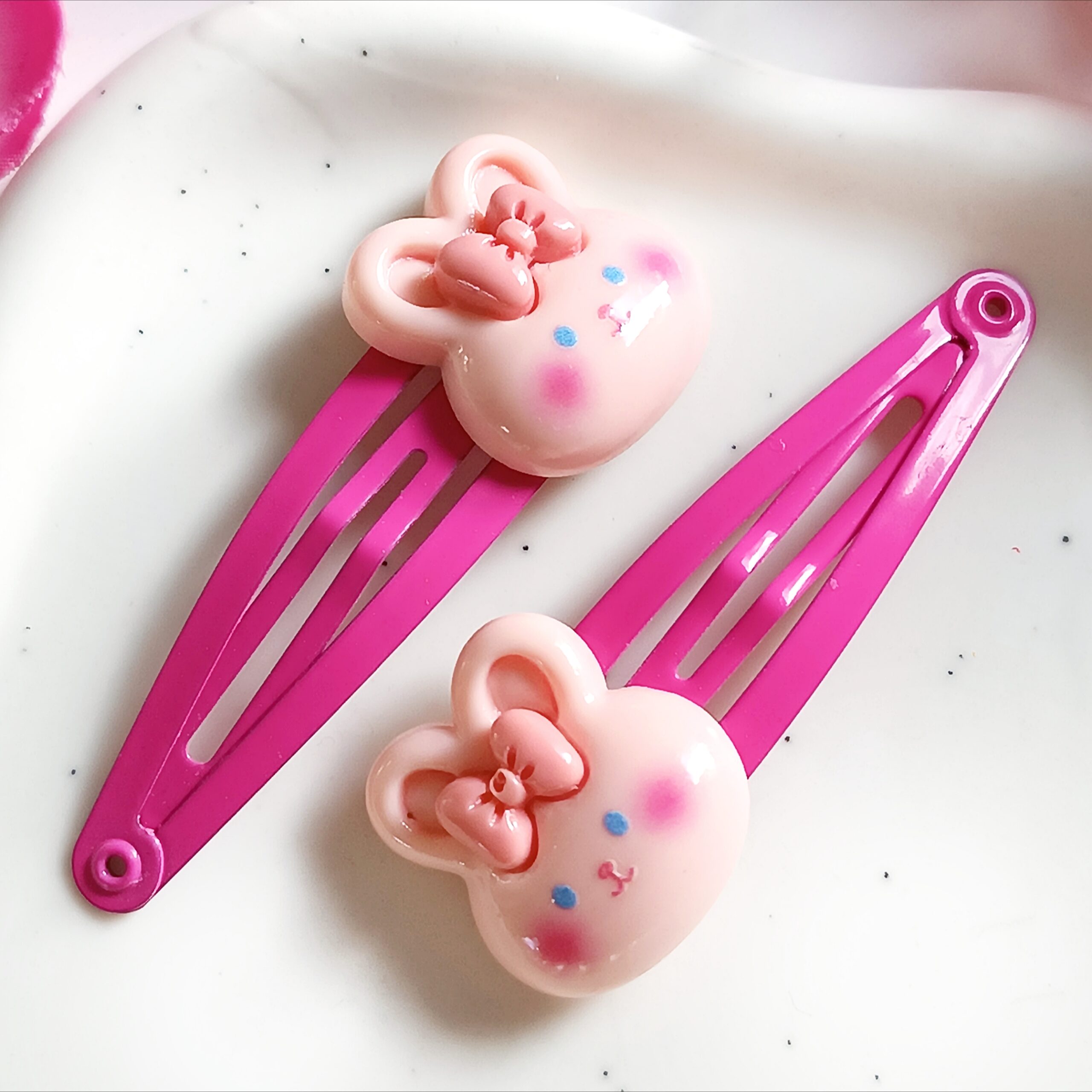 Spinki do włosów dla dzieci - króliczki - obrazek 2