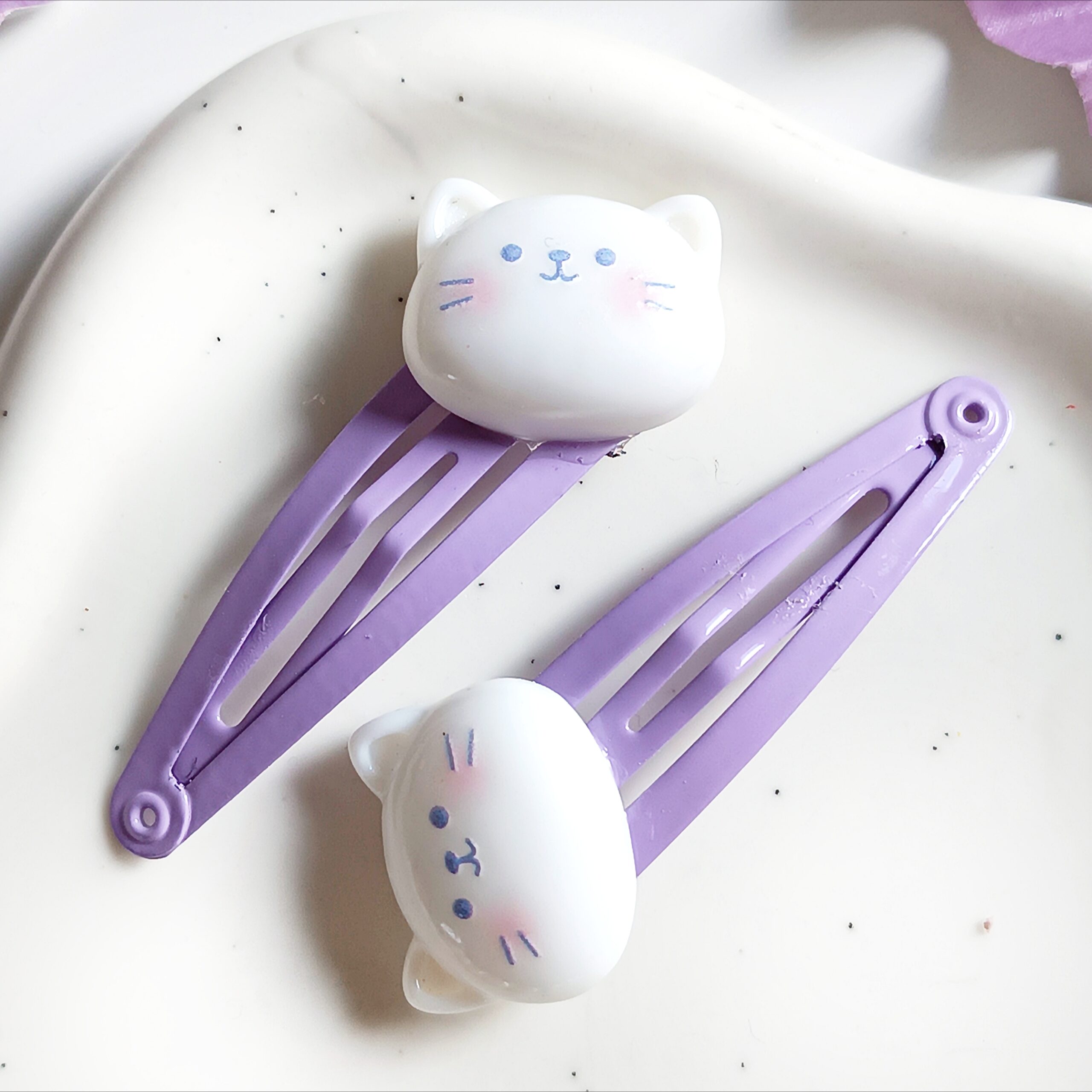 Spinki do włosów dla dzieci - kotki - obrazek 2