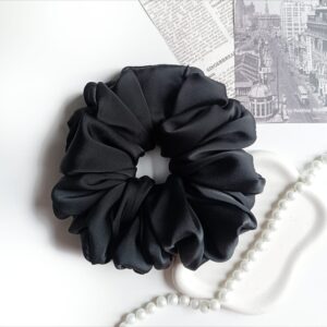 Duża scrunchie do długich włosów
