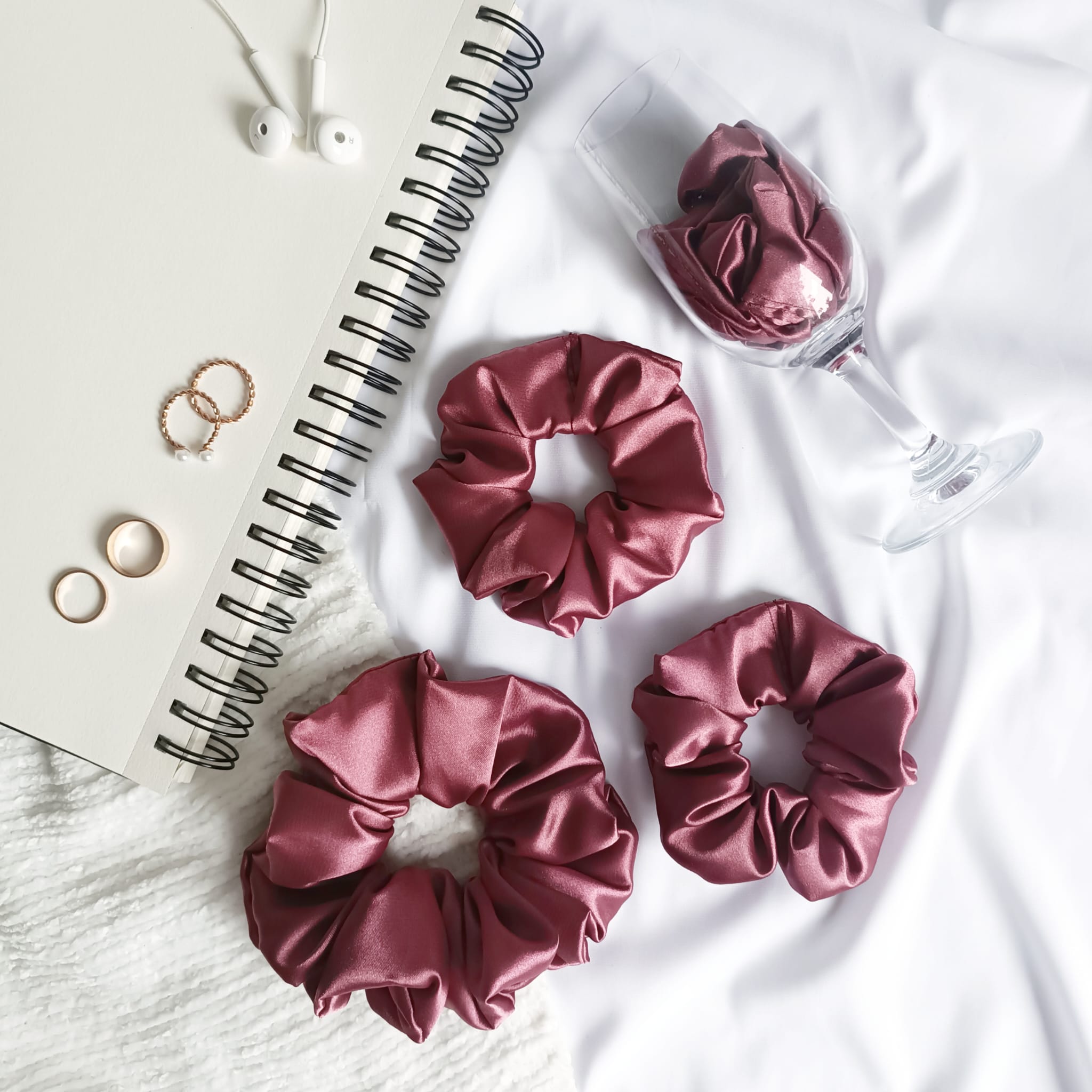 Gumka do włosów indyjski róż