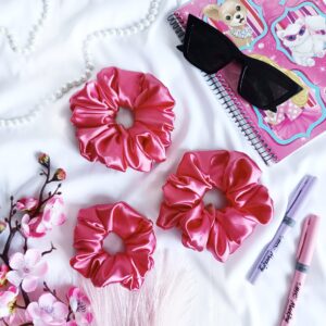 Gumka do włosów malinowa