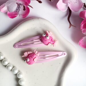 Spinki do włosów dla dzieci - różowe rybki