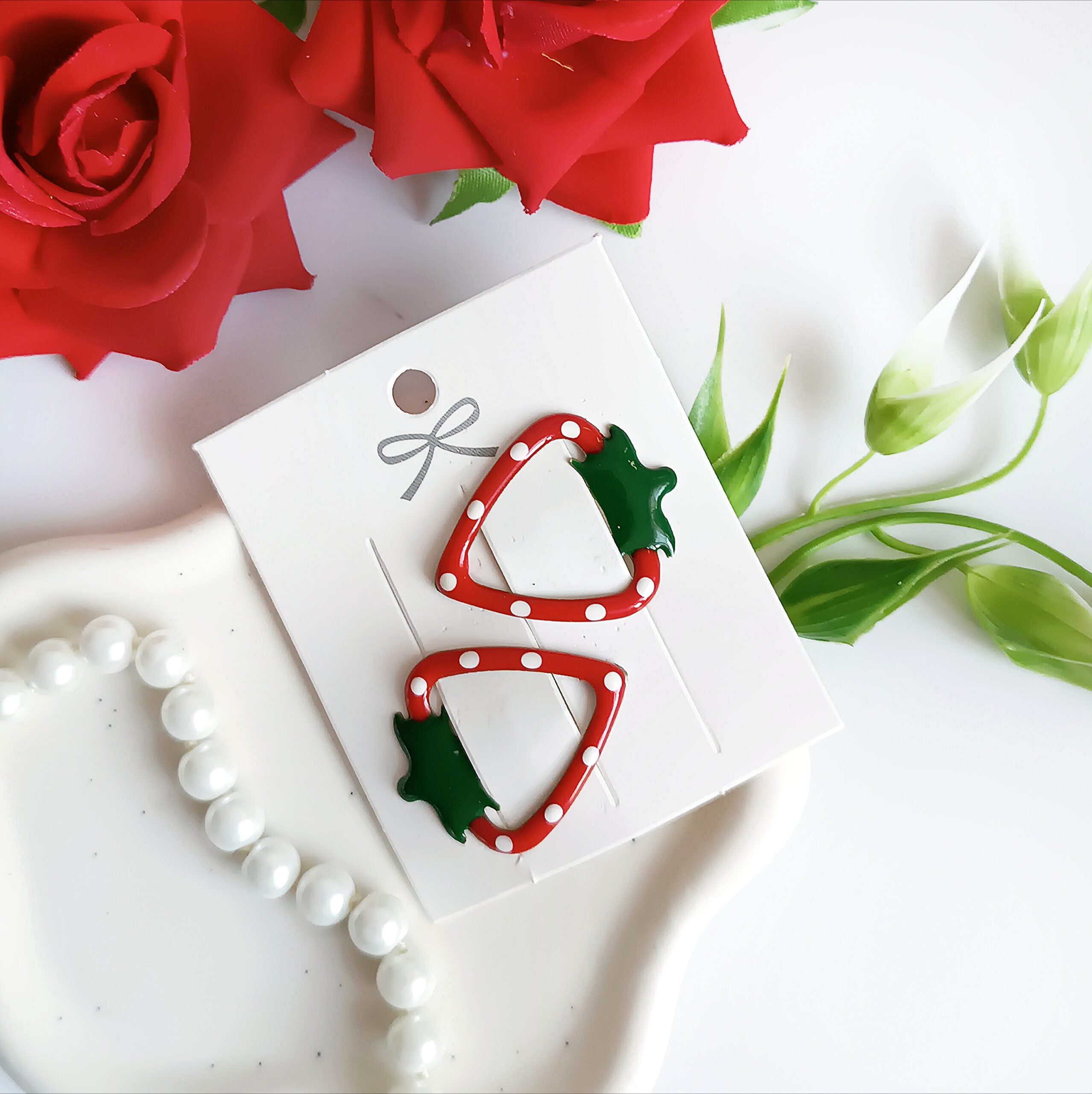 Spinki dla dzieci - truskawki - obrazek 3