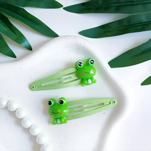 Spinki dla dzieci żabki.