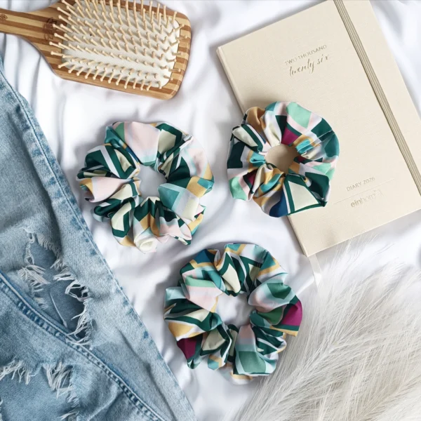 Scrunchie geometryczna