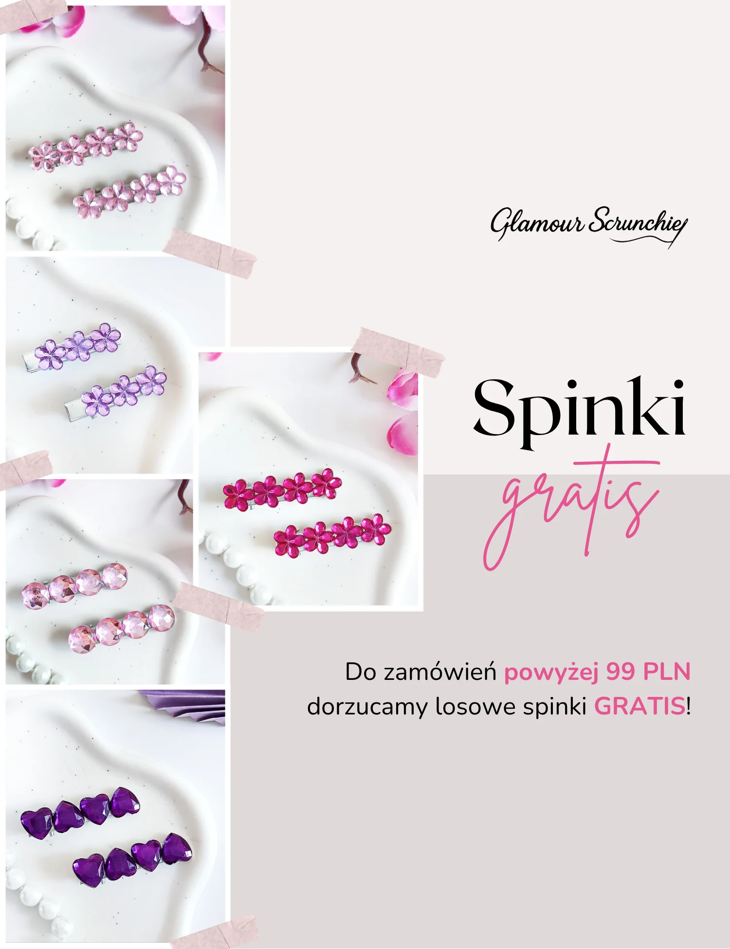Spinki gratis do zamówień powyżej 99 PLN