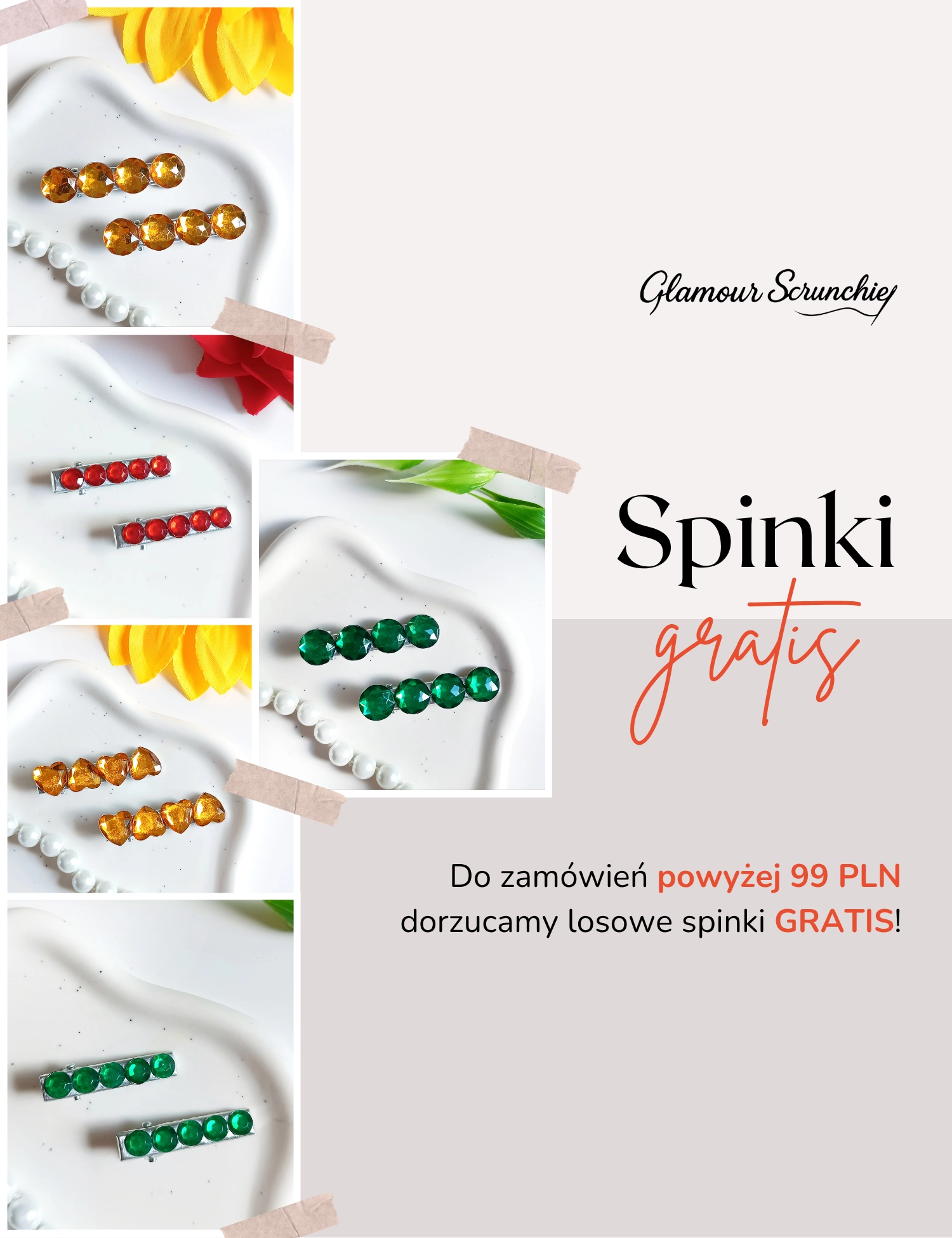 Spinki gratis do zamówień powyżej 99 PLN